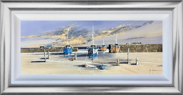 Tranquil Tides by Hohn Horsewell in a silver frame