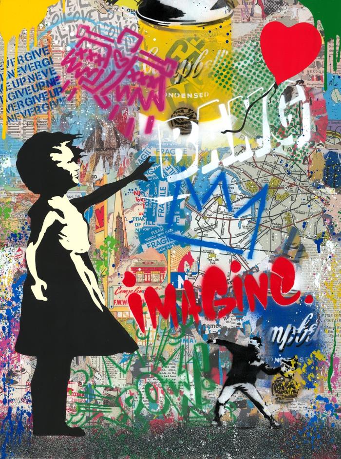 Balloon Girl by Mr Brainwash