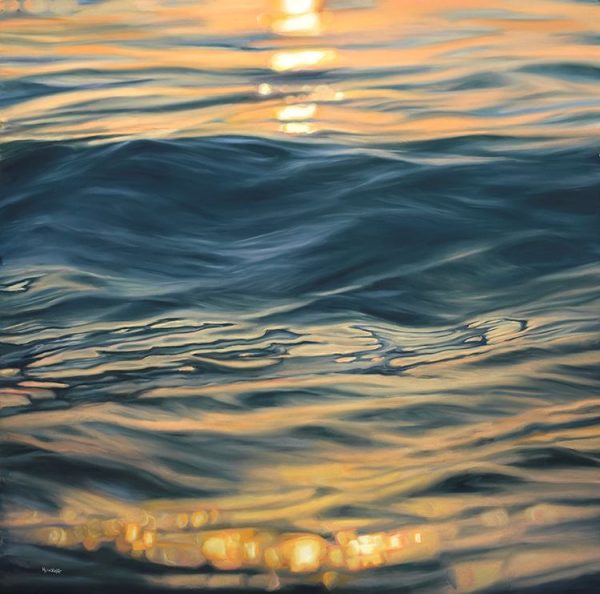 Haven by Michelle Lucking seascape limited edition print in pastel