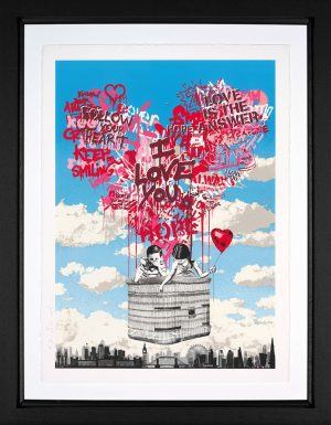 Mr Brainwash love will lift us up framed