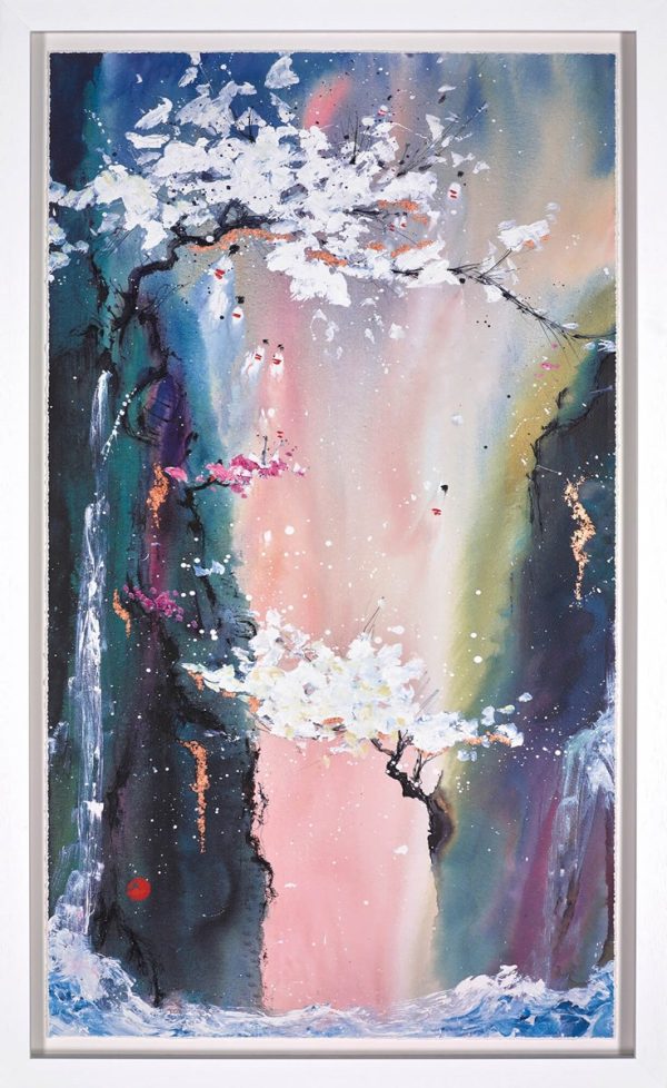 Visions of Eternity I Danielle O'Connor Akiyama framed in white