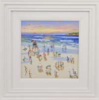 Paola Cassais beach and sea original painting