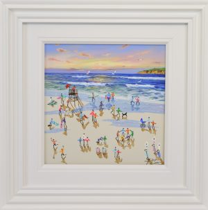 Paola Cassais beach and sea original painting