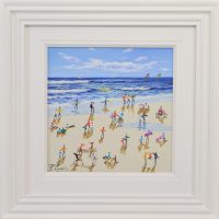 Paola Cassais beach and sea original painting