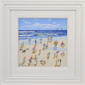Paola Cassais beach and sea original painting