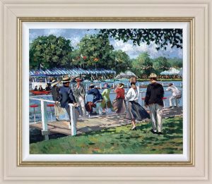 Sherree Valentine Daines Riverside Regatta limited edition. Social gathering by the river