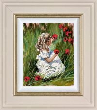 Sherree Valentine Daines Poppy Daydream limited edition. Small girl in a poppy field
