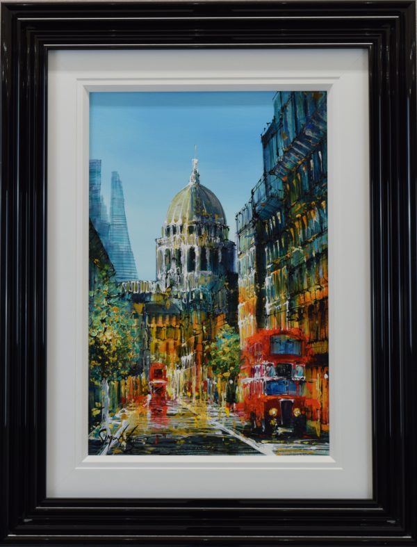 Fleet Street to St. Paul's. Original cityscape by Simon Wright. London