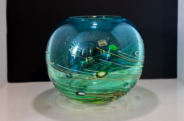 Richard Glass Cane Bowl