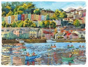 Summer Early Evening Hotwells Bristol by Abigail McDougall. Limited edition print