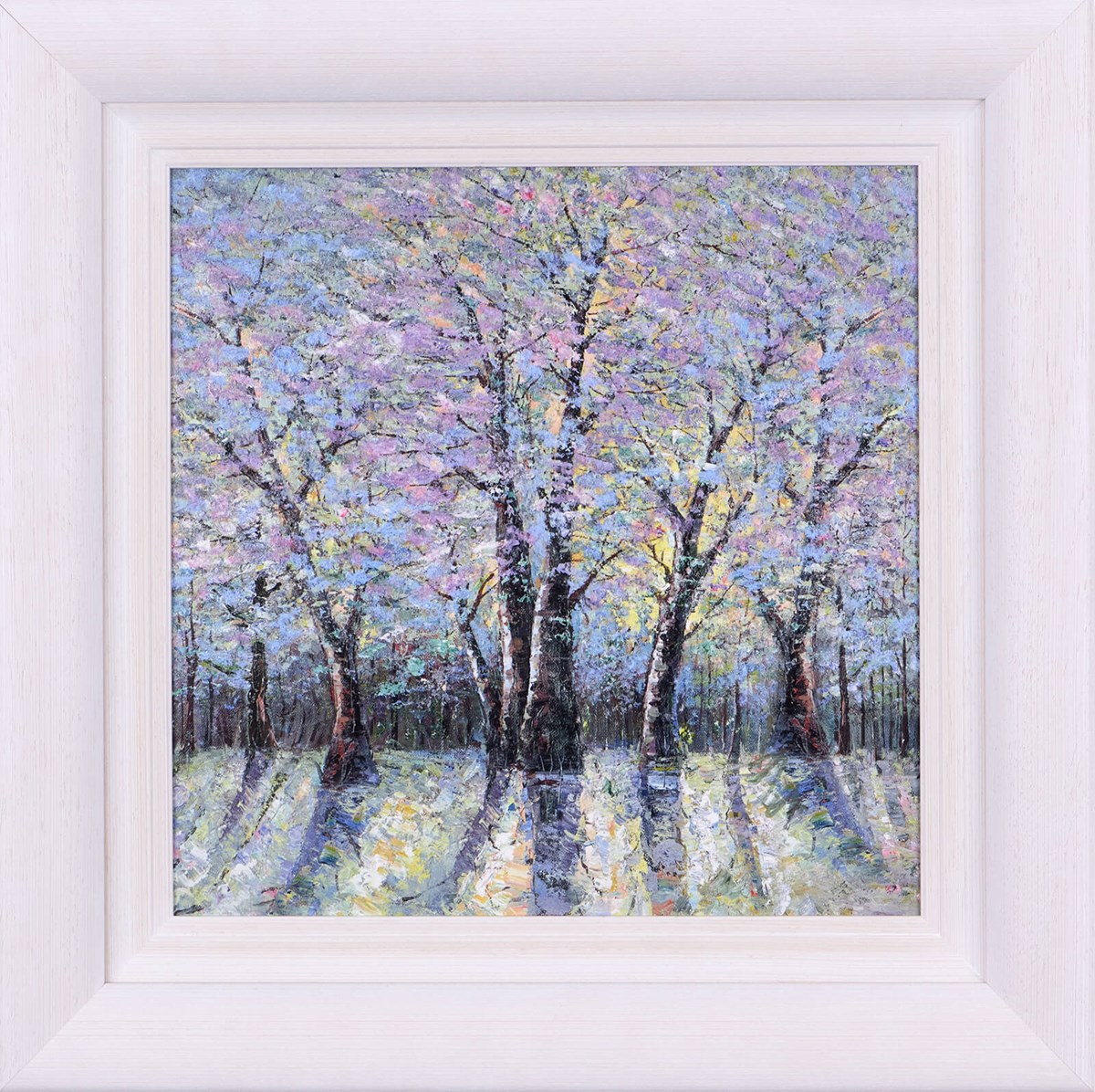 Awakening Light I framed Awakening Light I by Inam limited edition. Trees with purple hues