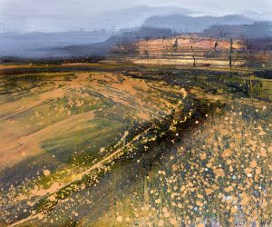 Ian H Watkins Promises. original landscape on box canvas