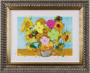 ART00244878 Mr Brainwash Sunflowers Reimagined framed