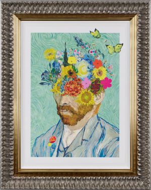 ART00244890 Mr Brainwash Where Ideas Flower framed
