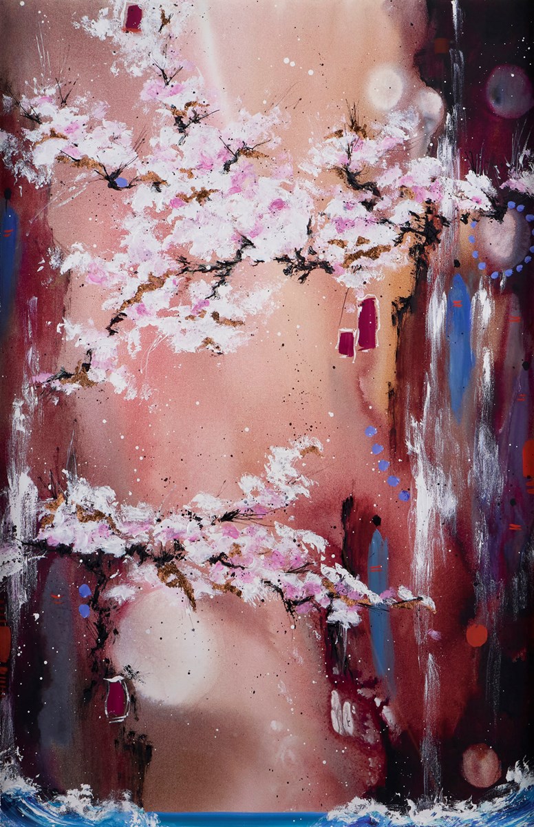 Danielle O'Connor Akiyama Blossom Moon unframed ZAYK131