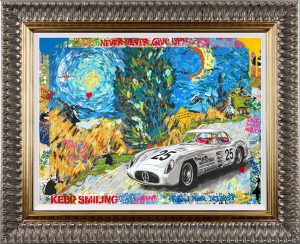 Mr Brainwash original -Fueled by Starry Nights homage to Van Gogh