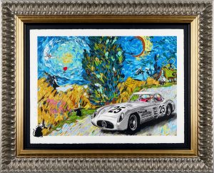 Mr Brainwash Fueled by Starry Nights framed
