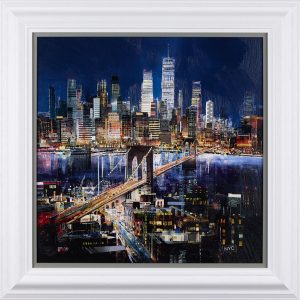 Tom Butler After Hours - New York City at Night. Brooklyn Bridge