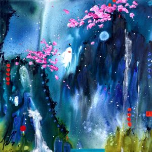 Original painting on box canvas. Mind Changing by Danielle O'Connor Akiyama