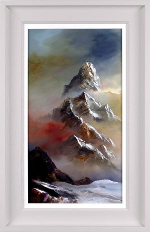 Philip Gray Above the Horizon I - mountain scene with pink skies