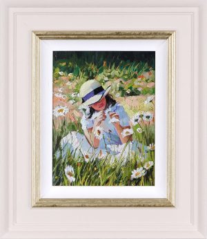 Young girl in a daisy meadow. Sherree Valentine Daines Daisy Whispers