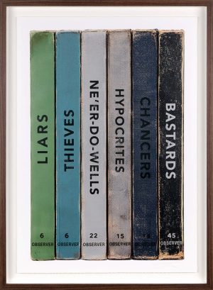 The Connor Brothers Politicians LCON428. Vintage books with loaded titles for policitians