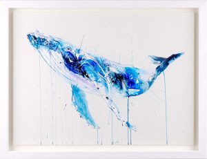 Dave White Humpback Whale with diamond dust