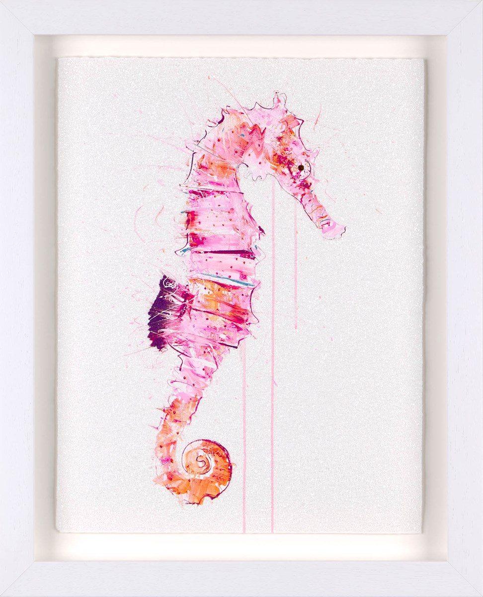 Dave White Looking for Love I ZWTD139 framed Seahorse looking to the right. Finished with diamond dust